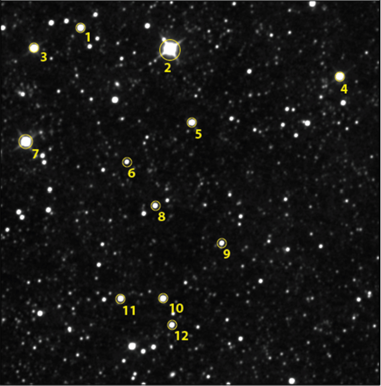 Picture of downloaded star field